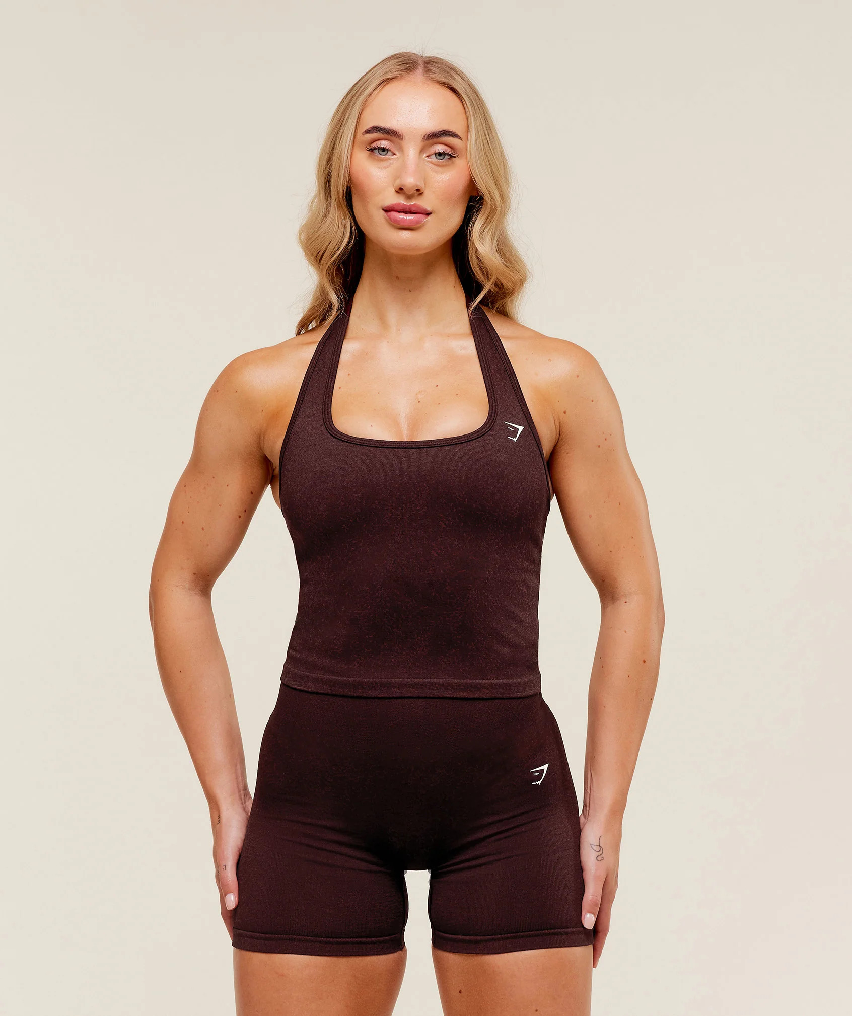 Gymshark Adapt Fleck x Whitney Tank With Shelf - Cherry Purple/Rich Maroon | Gymshark US