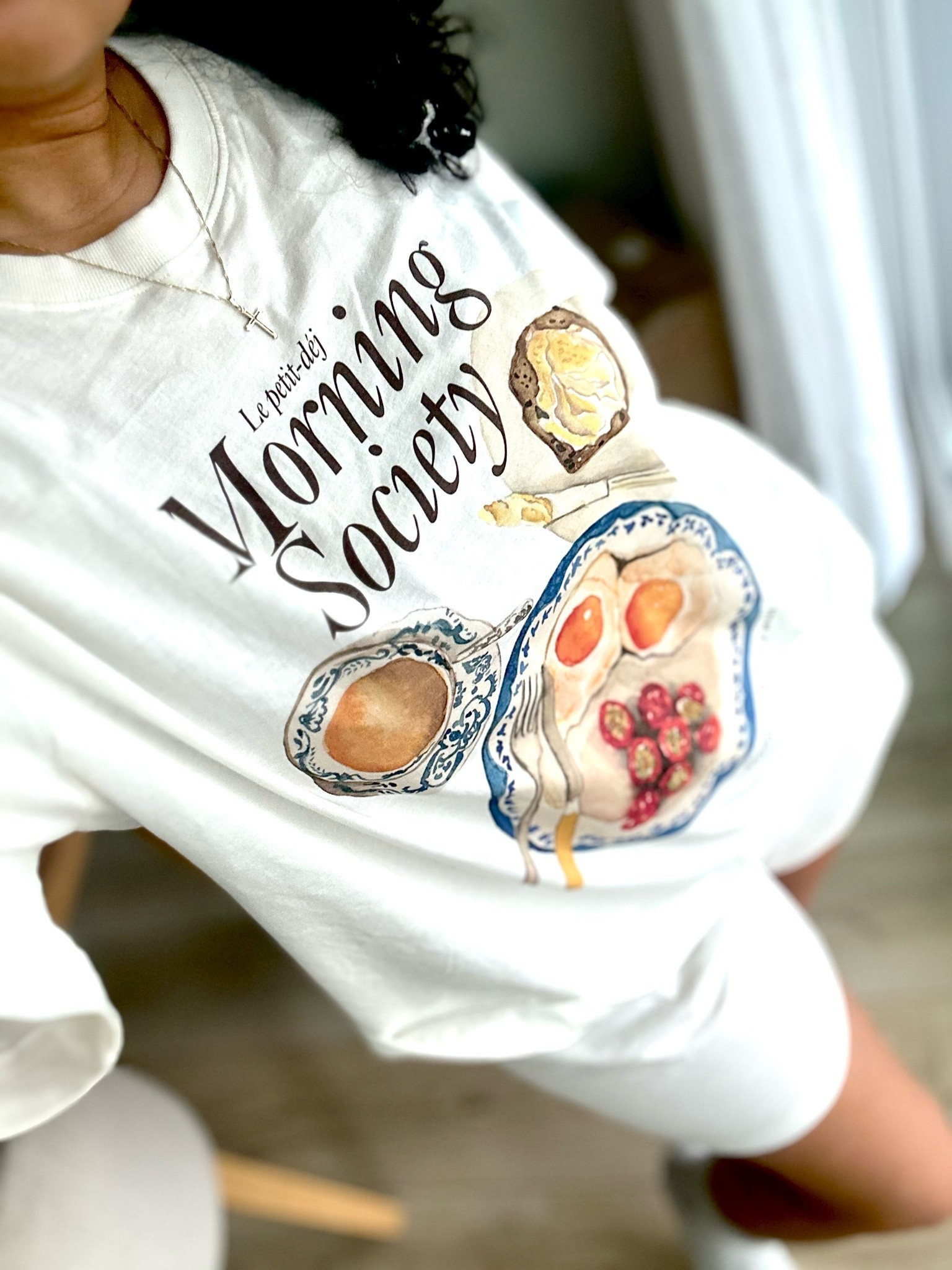 The cutest little pajama set 🥐☕️
This $19.99 H&M “Morning Society” PJ set had me at the print — the breakfast details are everything 😍

It’s 100% cotton, super lightweight, and perfect for summer nights. The tee is that perfectly oversized fit we love, and the shorts are so breezy and comfortable.

Cute and comfy is always the goal, and this set checks every box.

#pajamaset #cottonpjs #summerpajamas #affordablestyle #ltkfinds