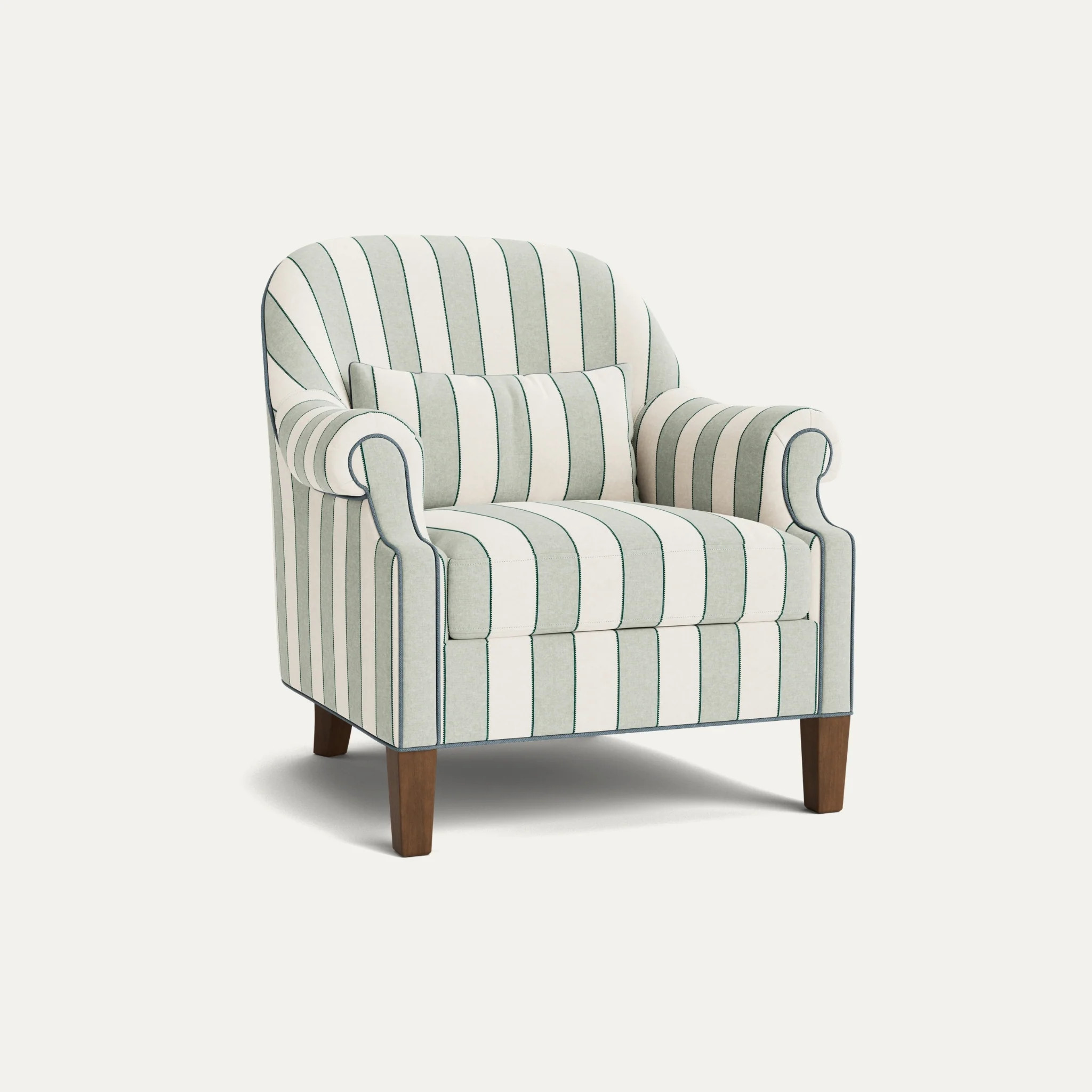 Florence Eucalyptus Printed Linen Dorothy Chair | Pepper Home