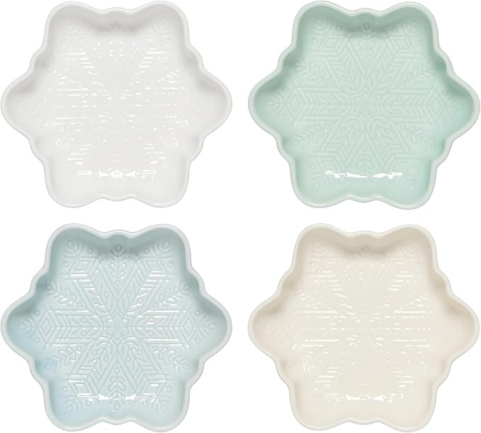 Now Designs Dipping Dish Set (Set of 4) | Snowflakes | Amazon (US)