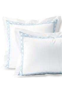 400 Thread Count Premium Supima Cotton No Iron Sateen Embroidered Pillow Sham | Lands' End (US)