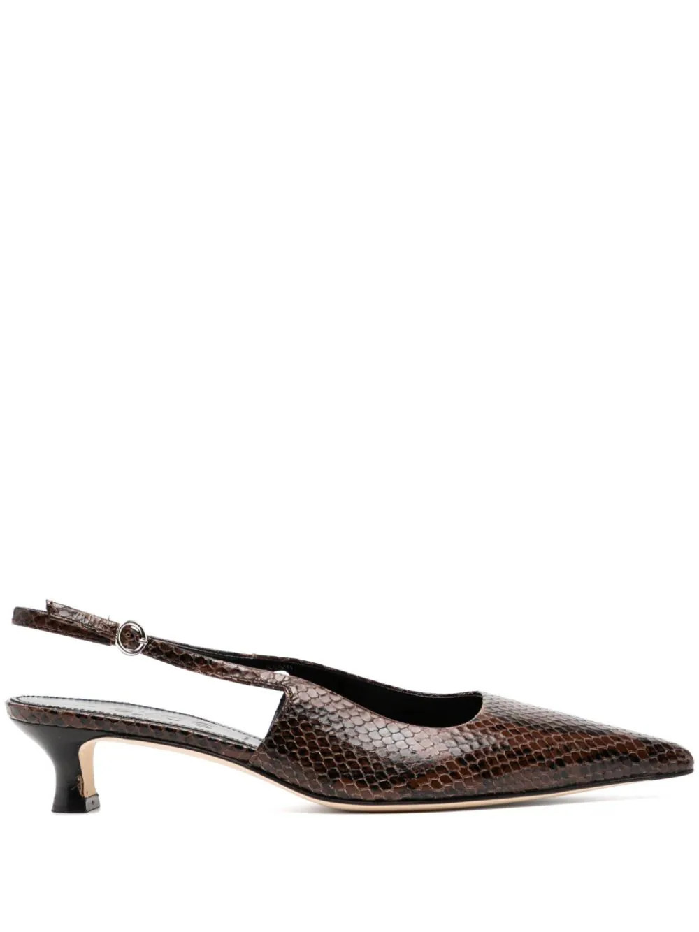Aeyde 50mm Catrina pumps - Brown | Farfetch Global