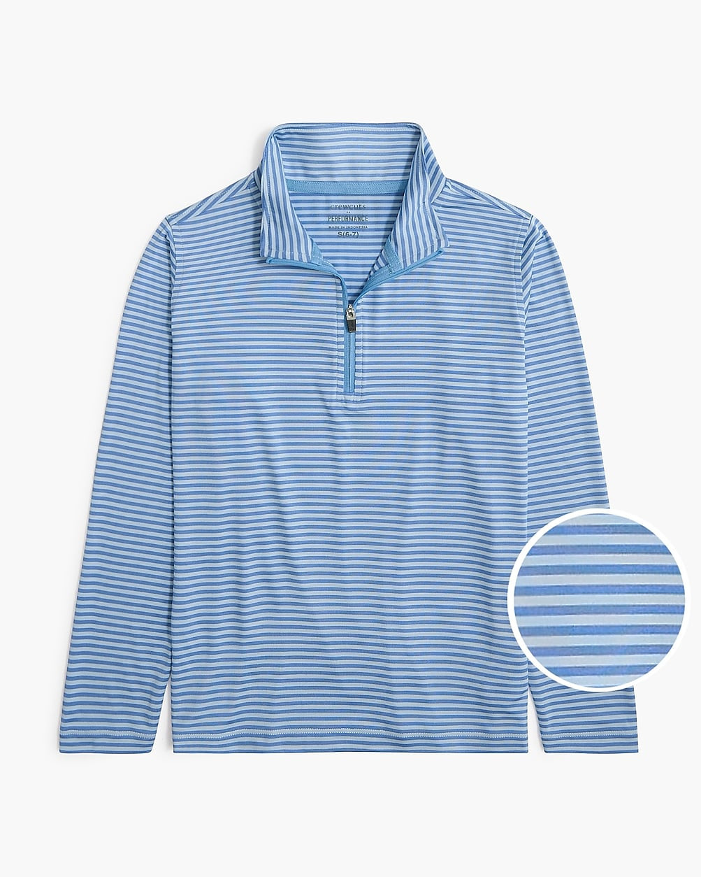 Boys' striped performance half-zip pullover | J.Crew Factory