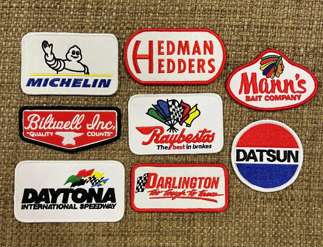 Vintage Auto Racing Patches for DIY Hats: Iron-on, Sew-on, Glue-on Options - Fast Free Shipping -... | Etsy (US)