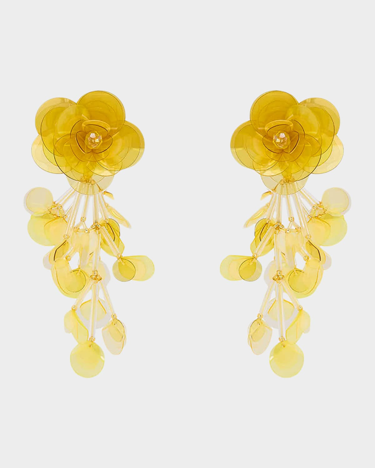 Triple Drop Flower Earrings | Neiman Marcus