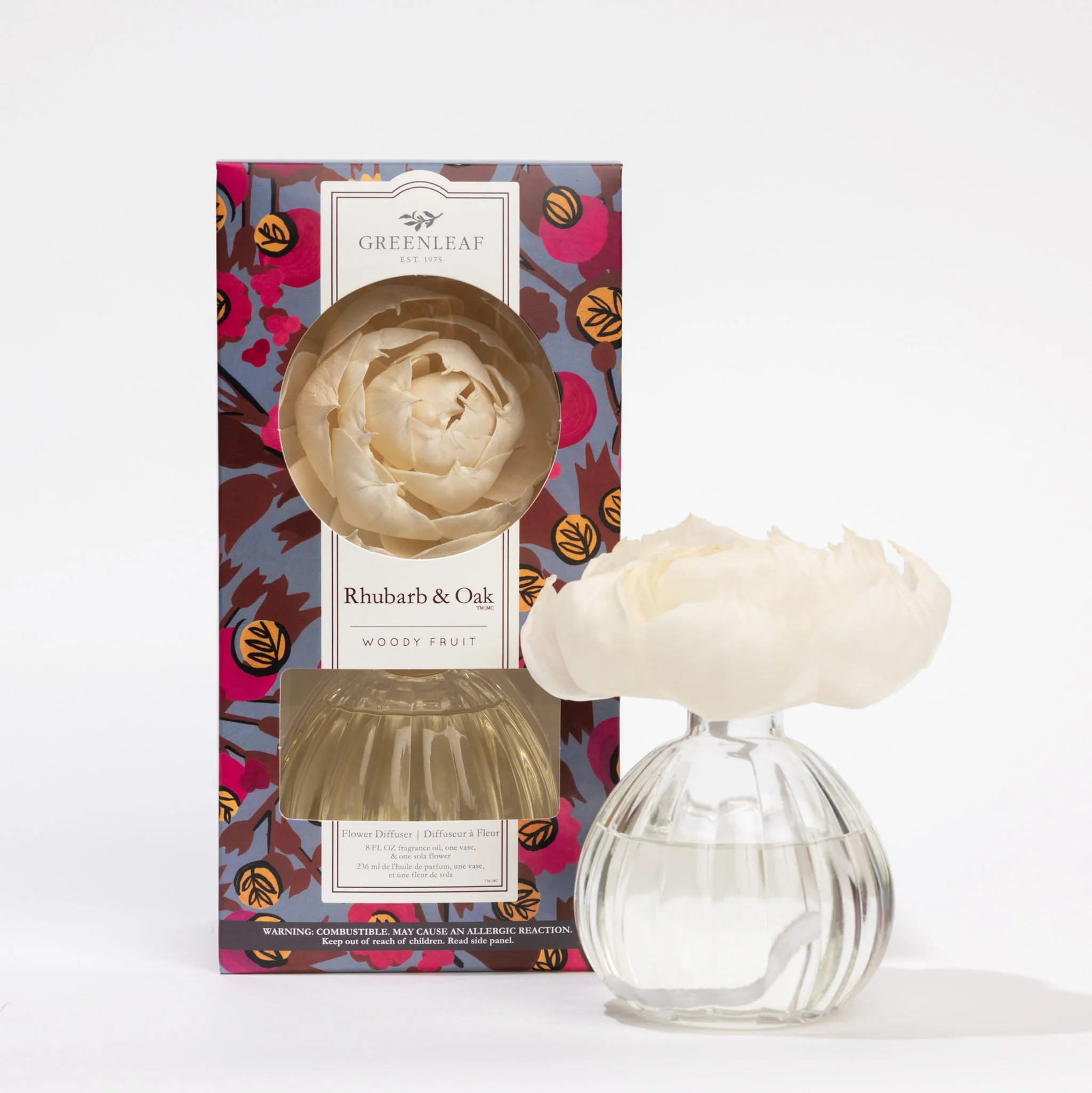 Rhubarb & Oak Flower Diffuser | Greenleaf Gifts