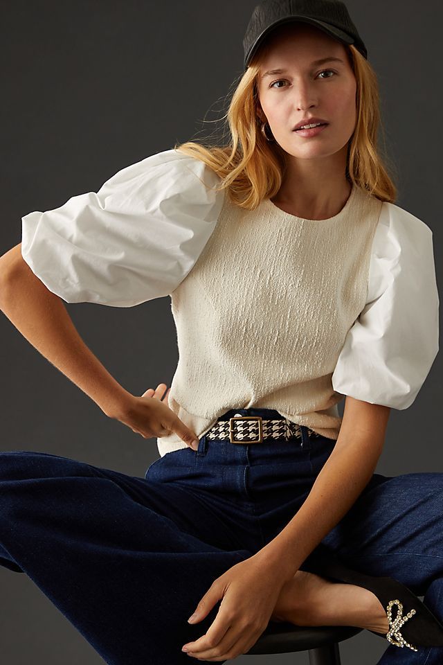 Puff-Sleeved Blouse | Anthropologie (US)