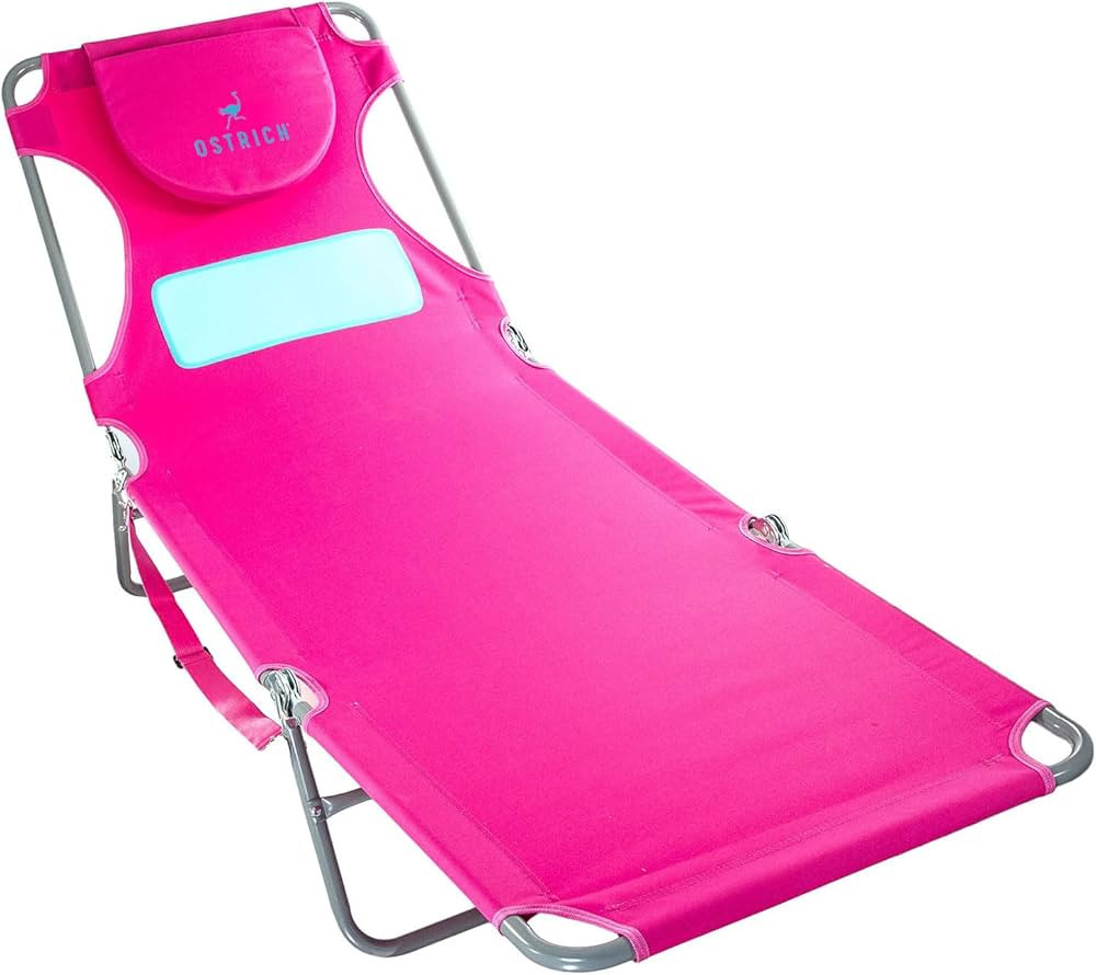 Ostrich Ladies Comfort Lounger with Chest Support, Portable Reclining Outdoor Patio Beach Lawn Ca... | Amazon (US)
