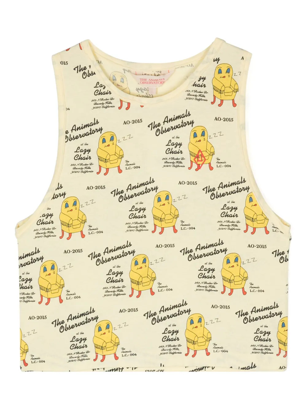 The Animals Observatory logo-print Cotton Tank Top - Farfetch | Farfetch Global
