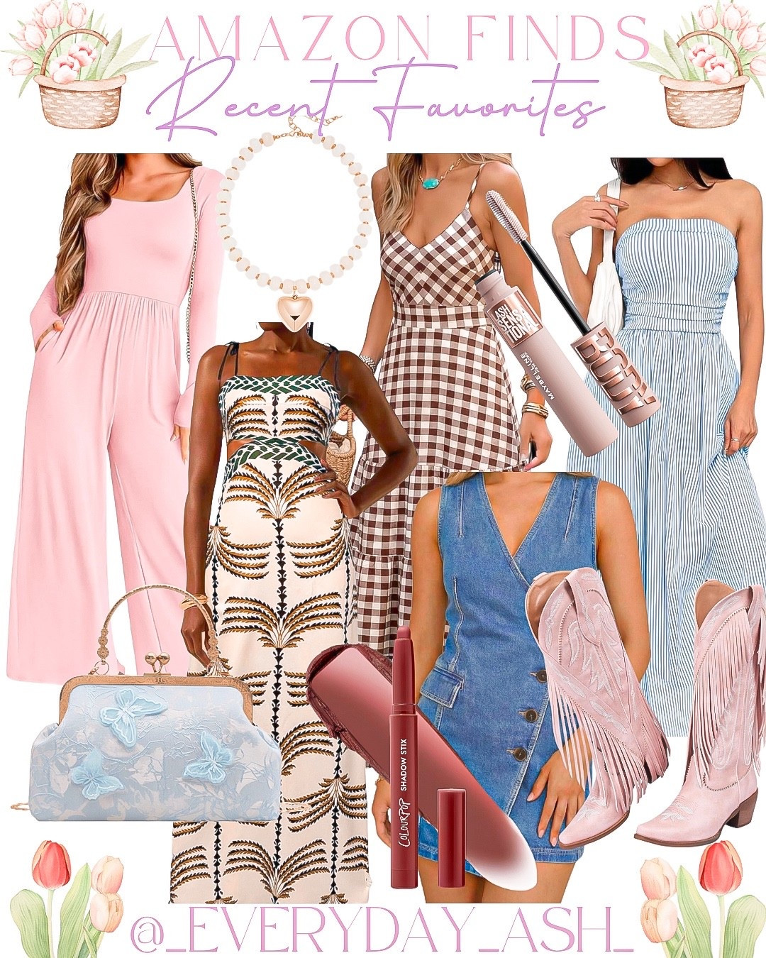Amazon // recent favorites 🩵

Pink jumpsuit, blue dress, gingham dress, blue dress, denim dress, pink western boots, blue purse, makeup, necklace , Amazon fashion 

#LTKSeasonal #LTKootd #LTKBeauty