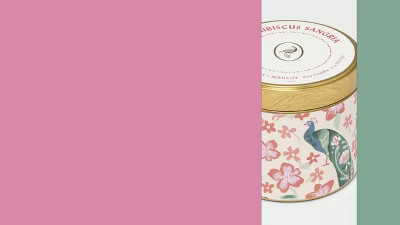 4oz Mini Patterned Tin Wild Hibiscus Sangria Candle - Opalhouse™ | Target