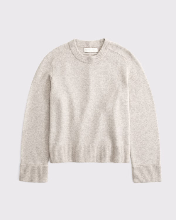 The A&F Madeline Merino Wool-Blend Crew Sweater | Abercrombie & Fitch (UK)