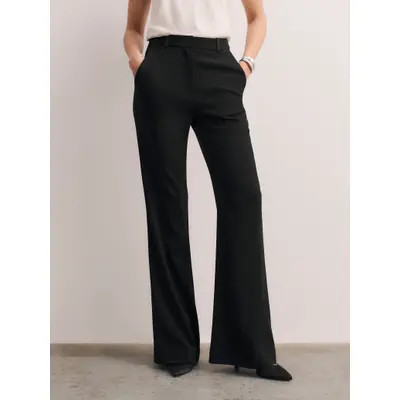 The Fold Lexington Clever Crepe Pants in Black at Nordstrom, Size 10 | Nordstrom