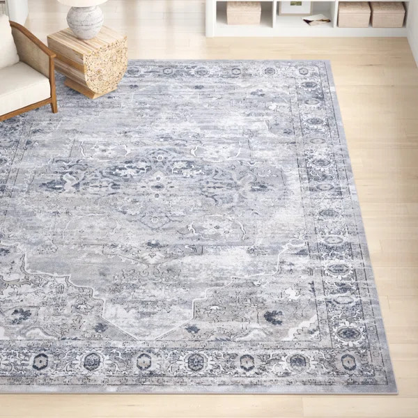 Cambrie Power Loom Performance Gray Rug | Wayfair North America