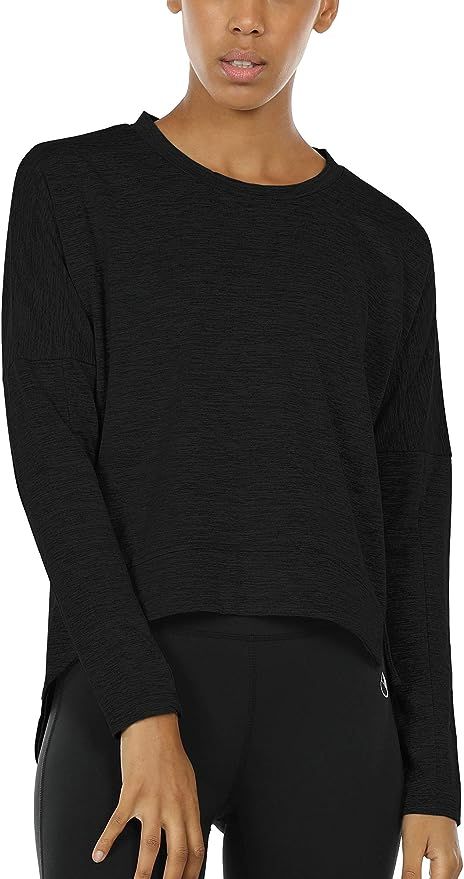 icyzone Workout Sweatshirts for Women - Women's Pullover Running Tops Long Sleeve Athletic Shirt | Amazon (US)