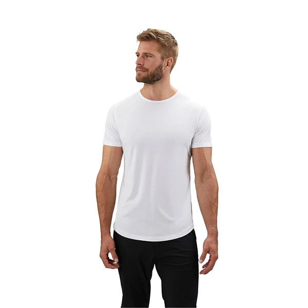 Men's CUTS AO Curve-Hem T-Shirt Small White | Scheels
