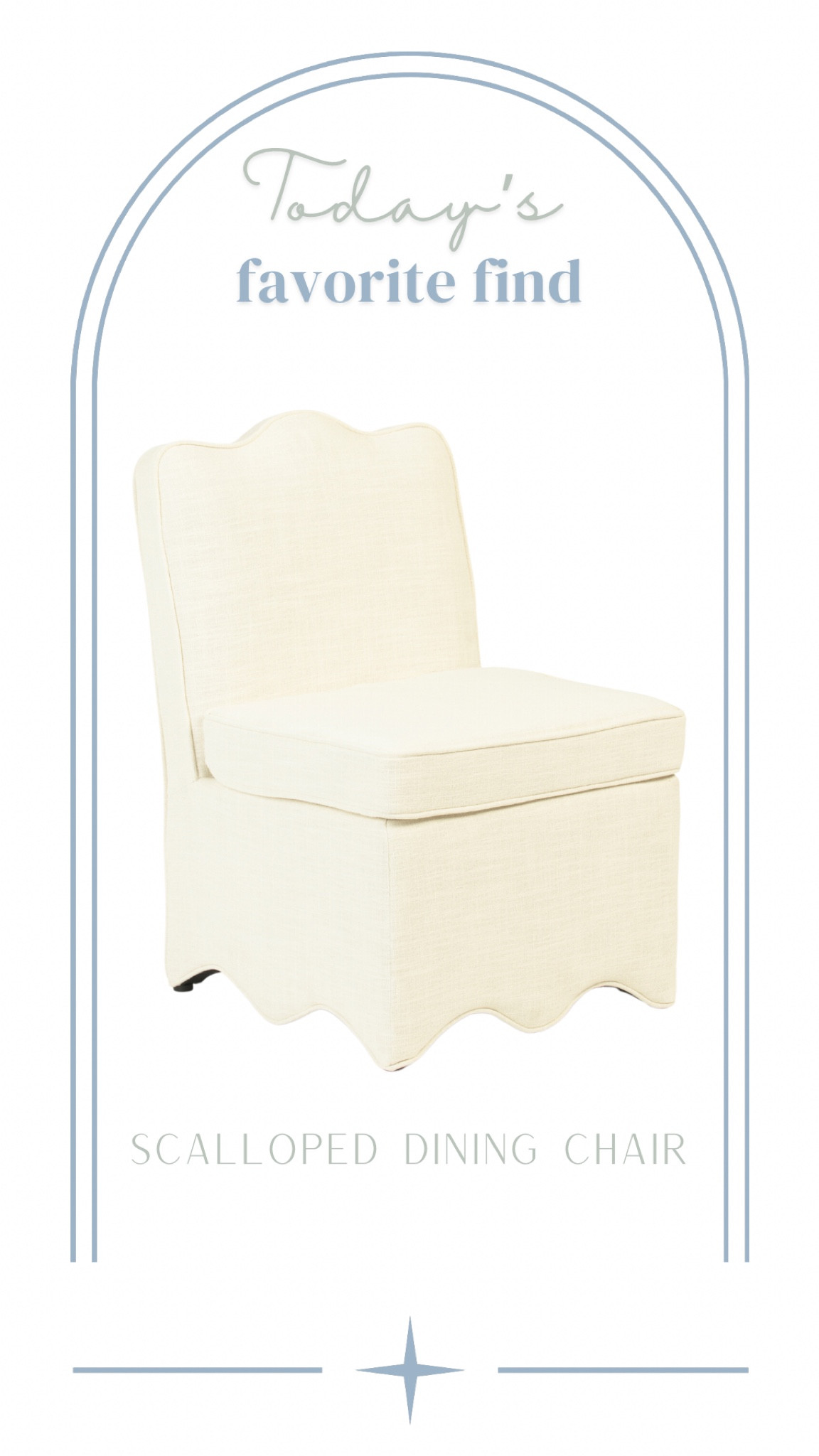 Dining chair
Upholstered dining chair
White dining chair 
Ivory dining chair
Accent chair
Scalloped chair
Lillian August

#LTKHome