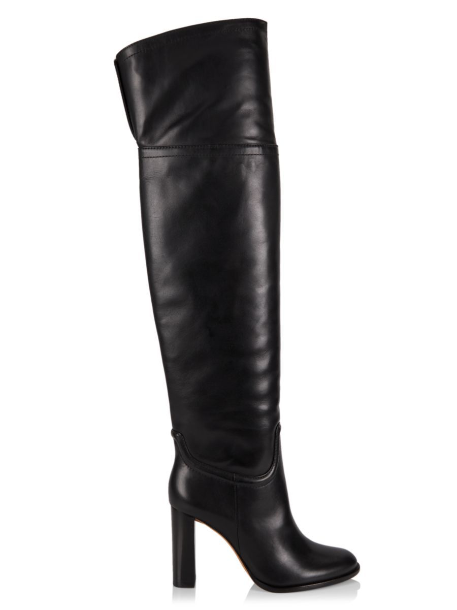 Lauren 90MM Leather Over-The-Knee Boots | Saks Fifth Avenue