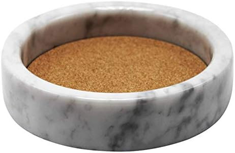Amazon.com: Marble Wine Coaster - White Marble Coaster for Wine - Marble Wine Bottle Holder - Dri... | Amazon (US)