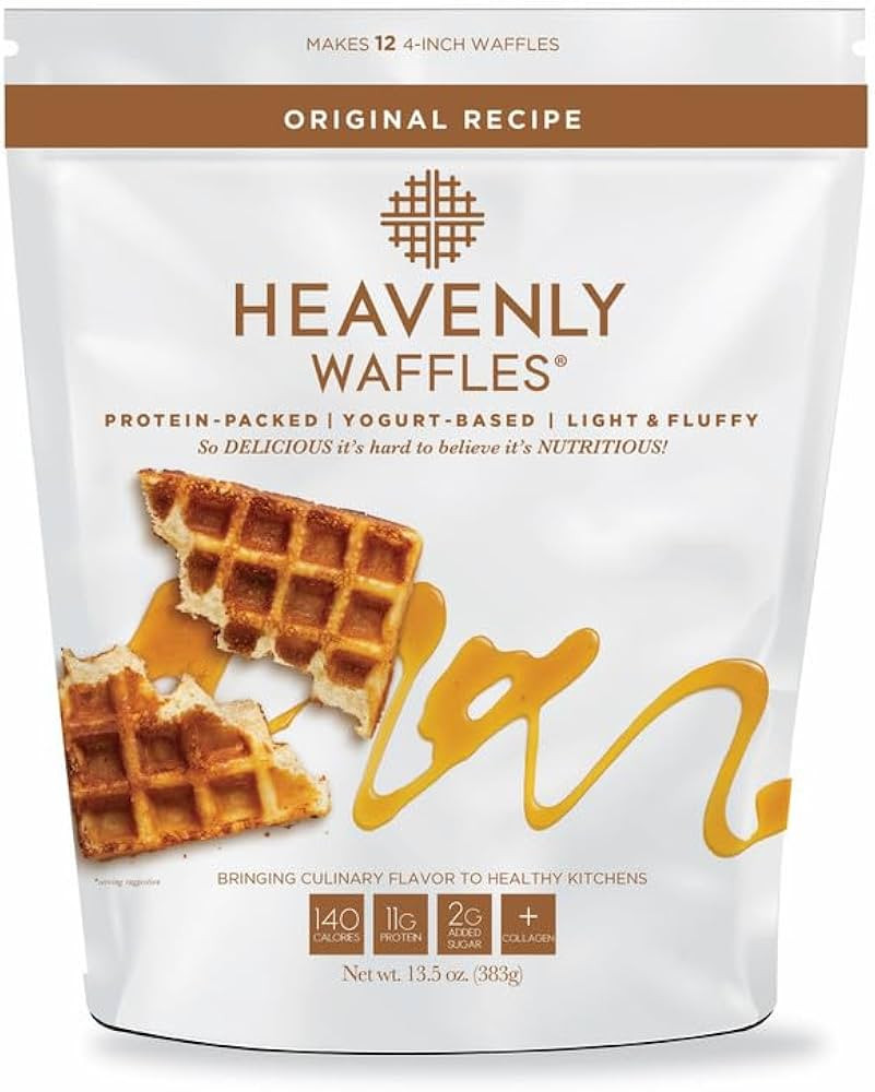 Heavenly Waffles® Mix, Original Recipe, 11g Protein, Yogurt Based, Healthy and Nutritiously Bala... | Amazon (US)