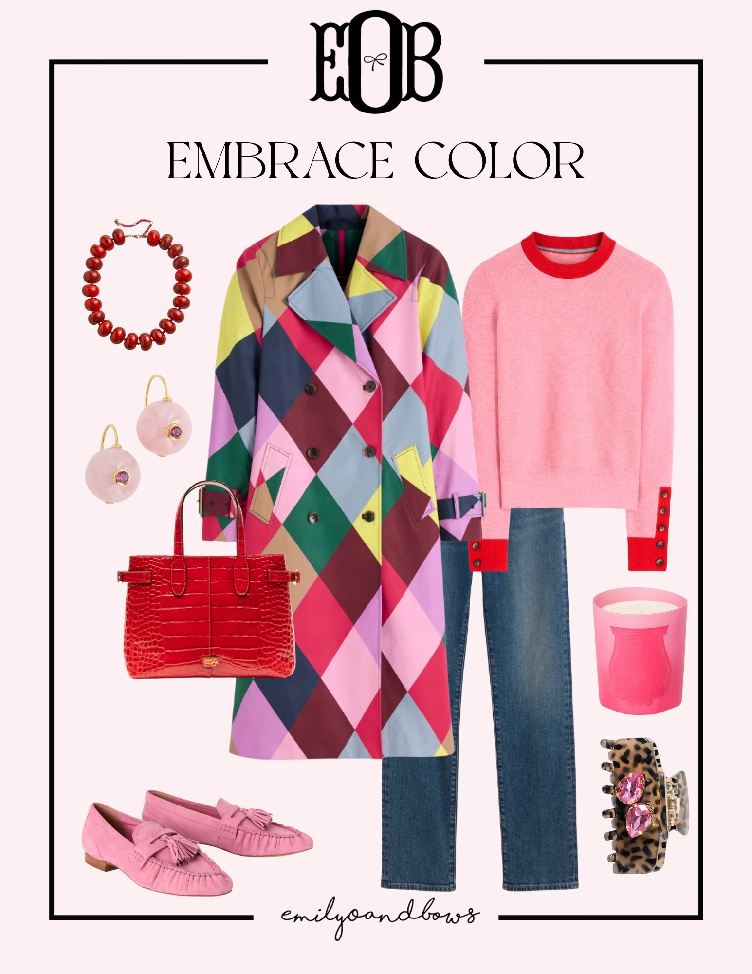 Embrace color for winter! Switching it up from the normal neutrals and adding in some color and pattern!