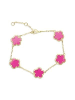 14K Goldplated Flower Bracelet | Saks Fifth Avenue OFF 5TH