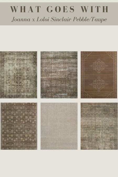 Coordinating rugs with Sinclair Pebble/Taupe

Loloi rugs
Joanna Gaines x Loloi Sinclair 

Affordable area rugs | open concept rugs | living room rug | rugs direct | medallion rug | earthy tone rug

#LTKSaleAlert #LTKStyleTip #LTKHome
