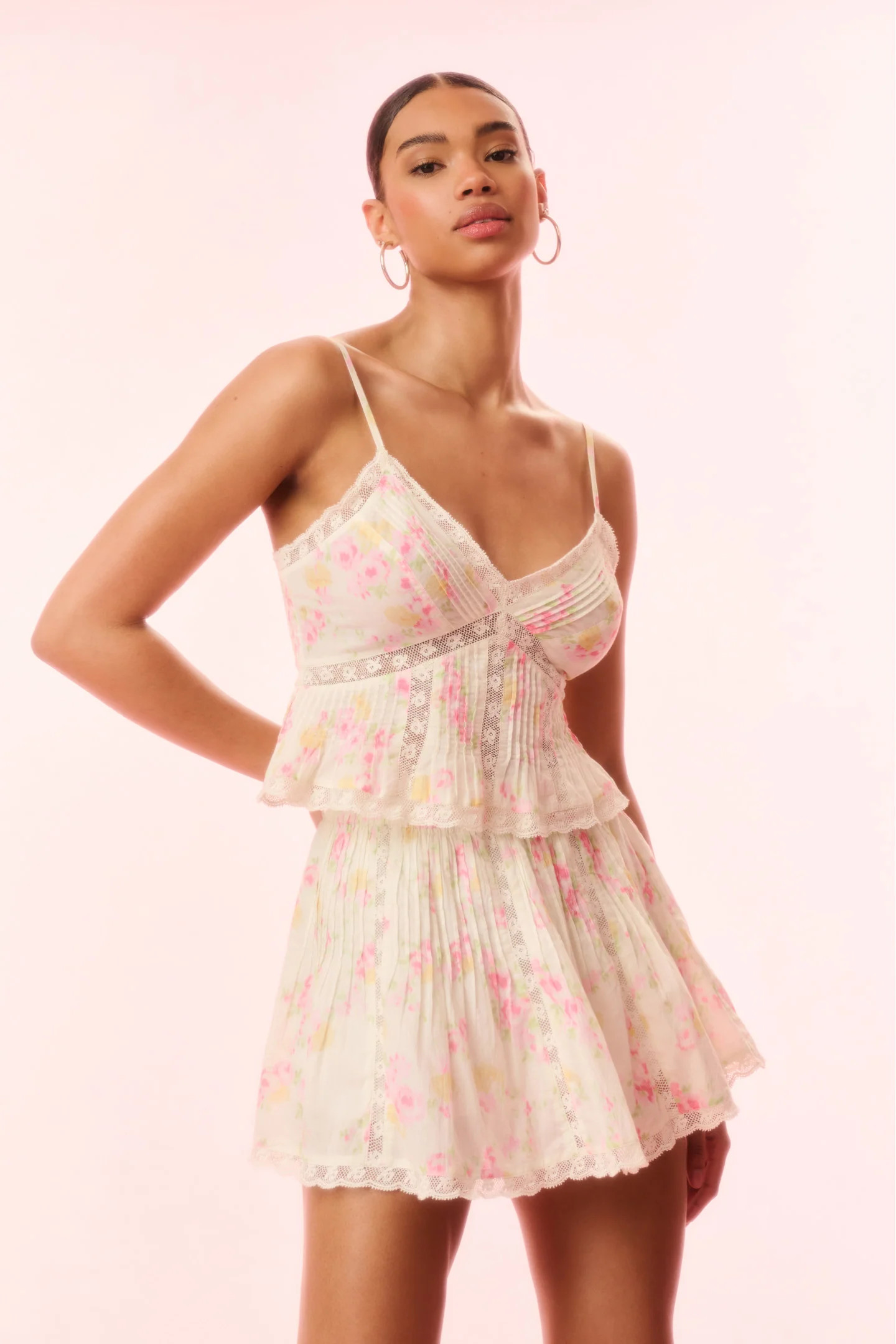 Amrina Cotton Floral Skirt | LoveShackFancy