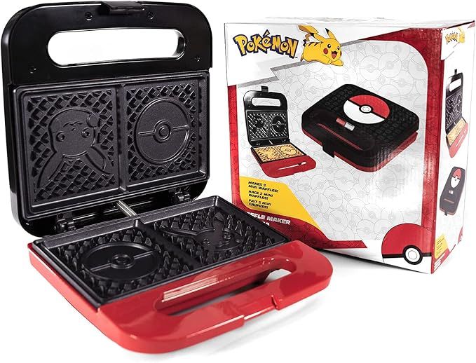 Uncanny Brands Pokemon Waffle Maker - Pikachu and Pokeball Waffles - Anime Kitchen Appliance | Amazon (US)