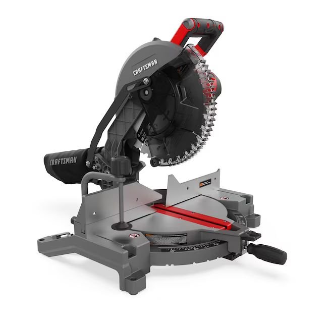 CRAFTSMAN 12-in 15-Amp Single Bevel Corded Miter Saw | Lowe's