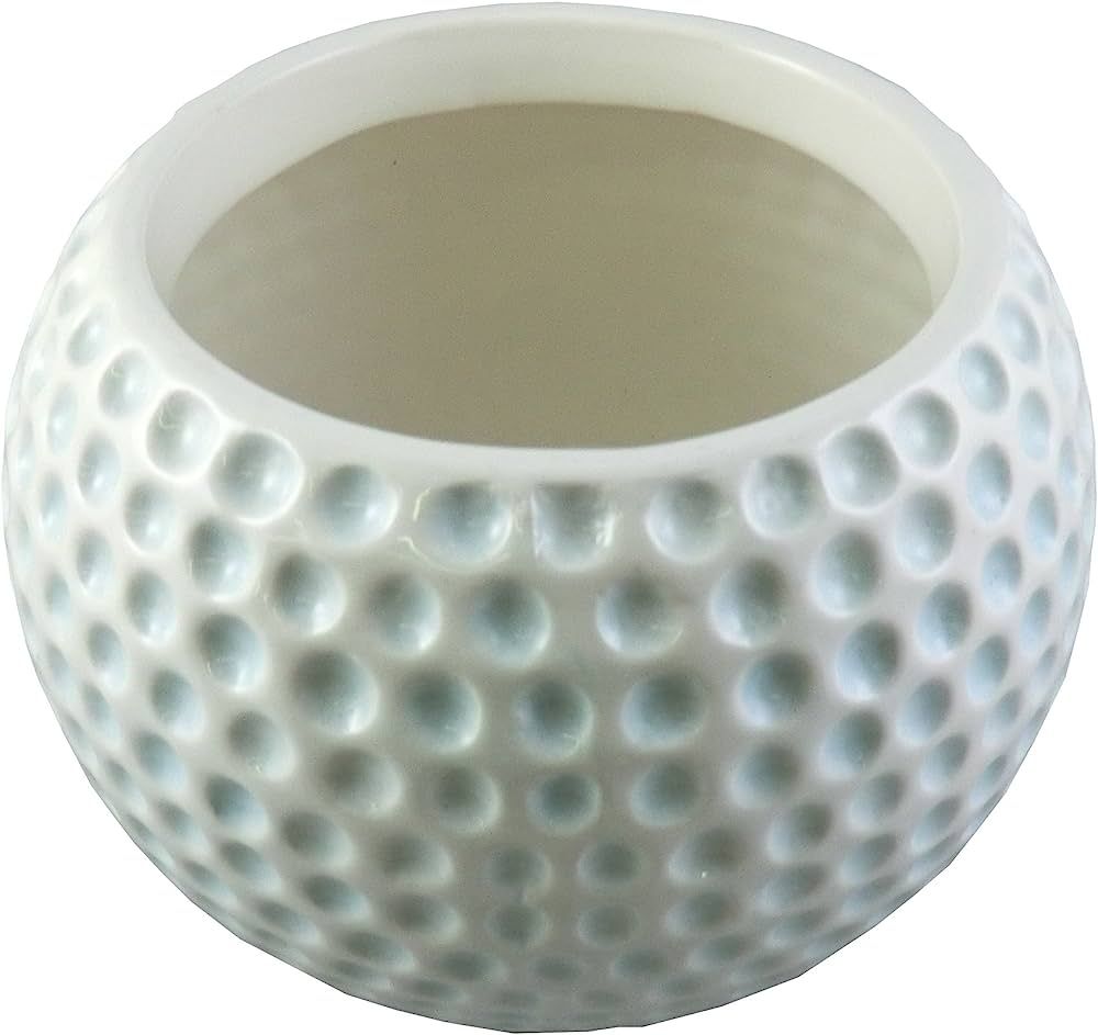 Accents & Occasions Ceramic Golf Ball Planter or Flower Arrangement Vase, 3-3/4-Inch | Amazon (US)