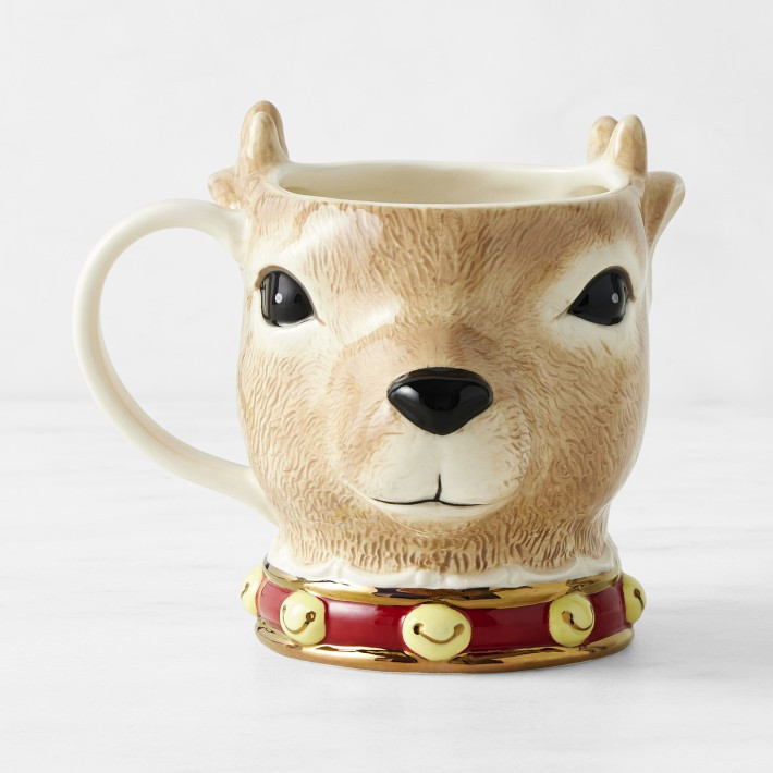'Twas the Night Before Christmas Reindeer Figural Mug | Williams-Sonoma