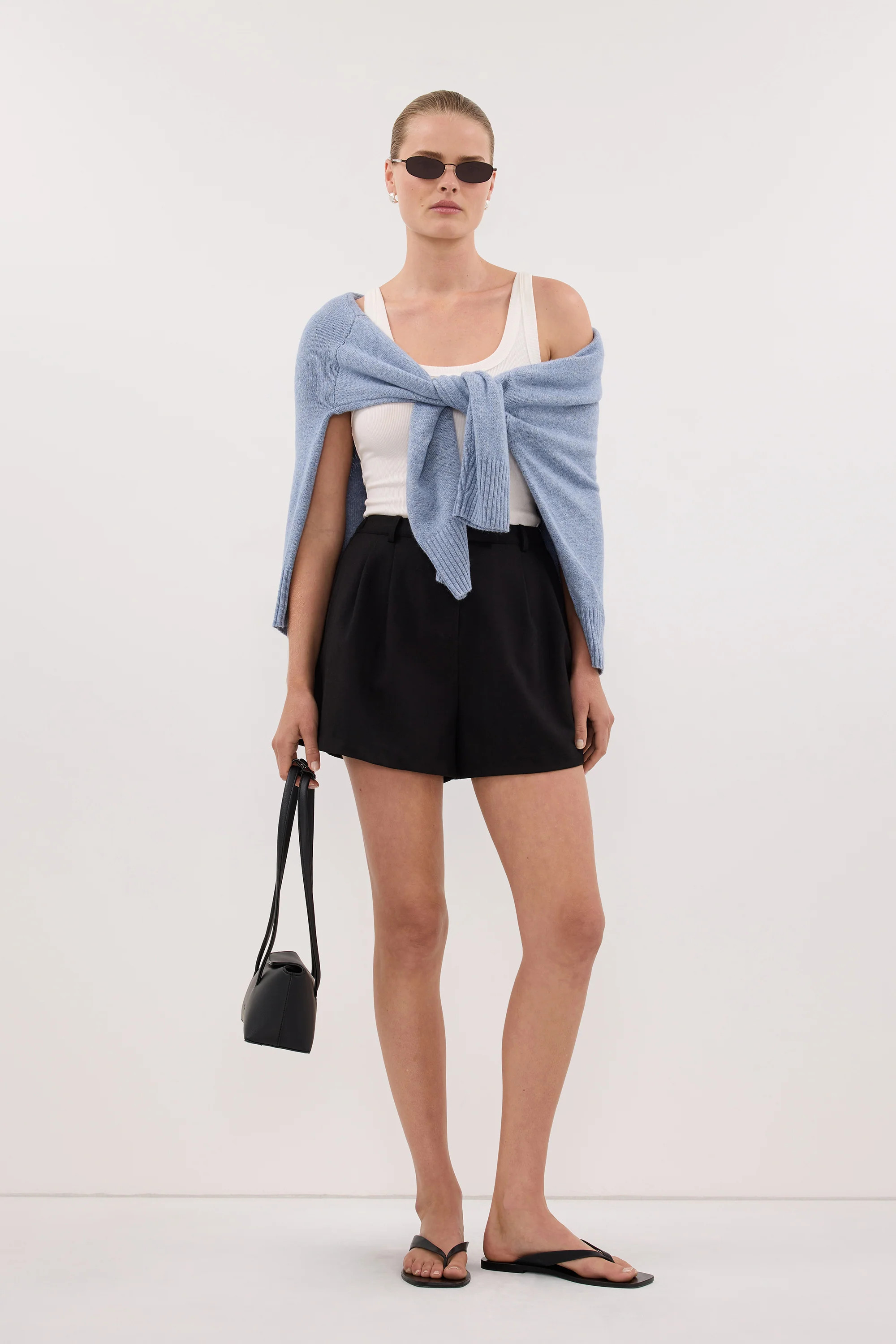 CYRUS BLACK TAILORED SHORT | DISSH