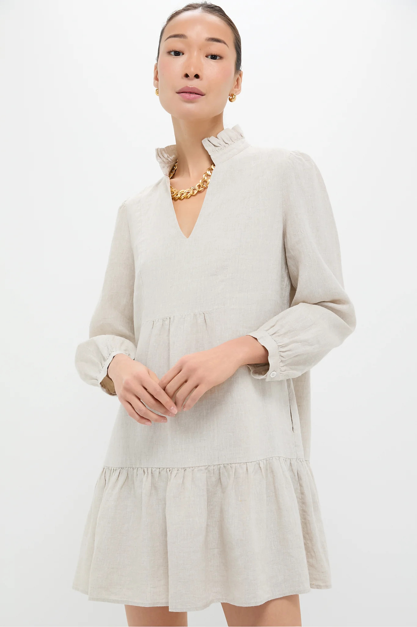 Stone Linen Palmerston Dress | Tuckernuck (US)