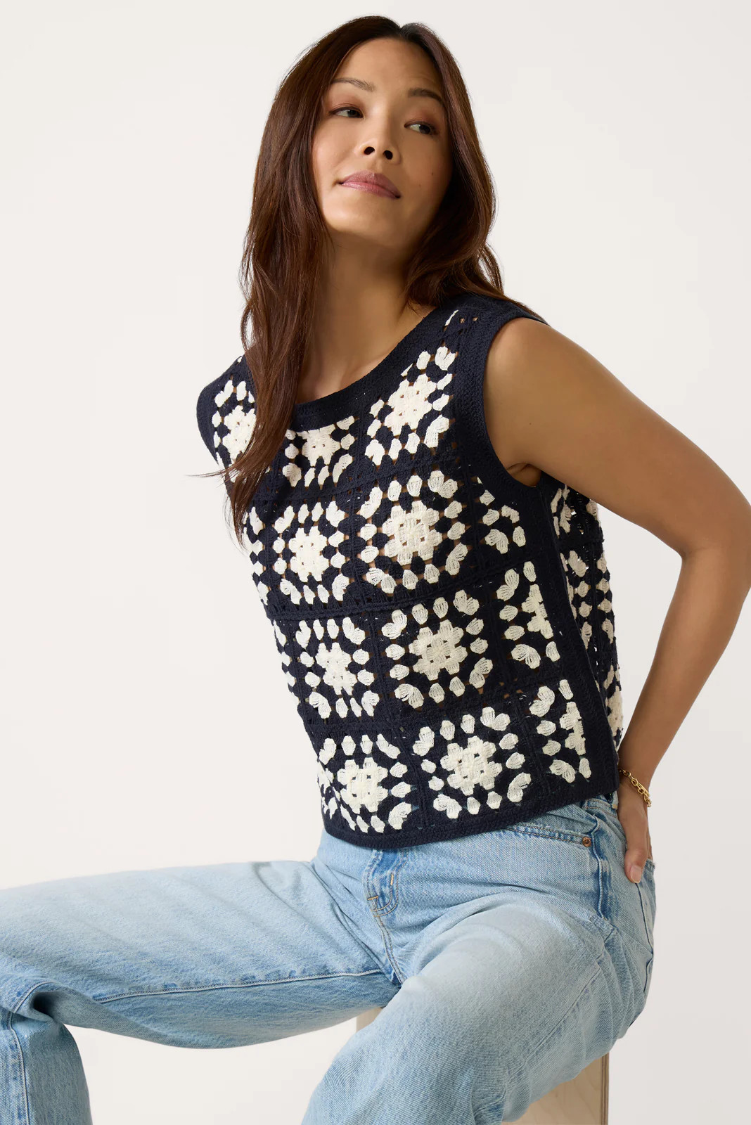 Charlotte Crochet Tank | Evereve