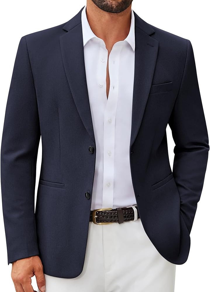 COOFANDY Men's Casual Blazer Slim Fit Two Buttons Sport Coat Lightweight Suit Jacket | Amazon (US)
