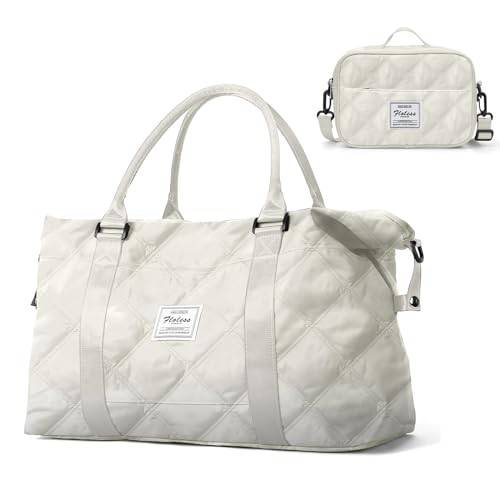 Travel Duffel Bag,Sports Tote Gym Bag,Shoulder Weekender Overnight Bag for Women | Amazon (US)