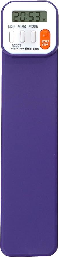 Mark-My-Time Purple Digital Bookmark and Reading Timer | Amazon (US)
