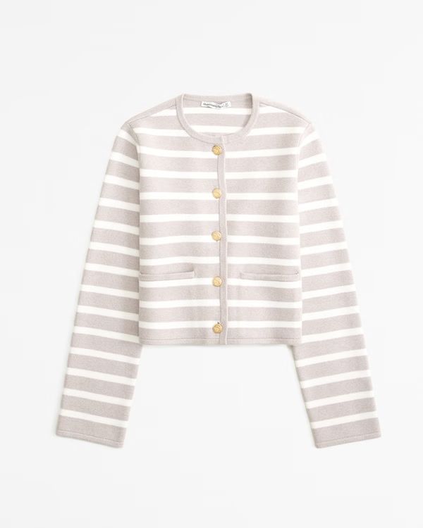 Women's LuxeLoft Crew Sweater Jacket | Women's | Abercrombie.com | Abercrombie & Fitch (US)