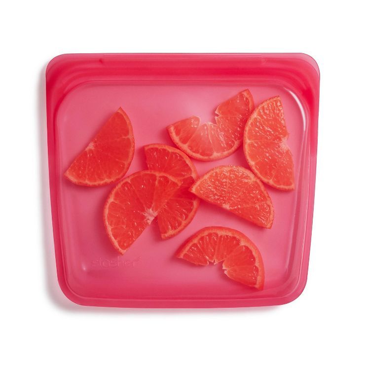 Stasher Reusable Silicone Food Storage Sandwich Bag - Raspberry | Target