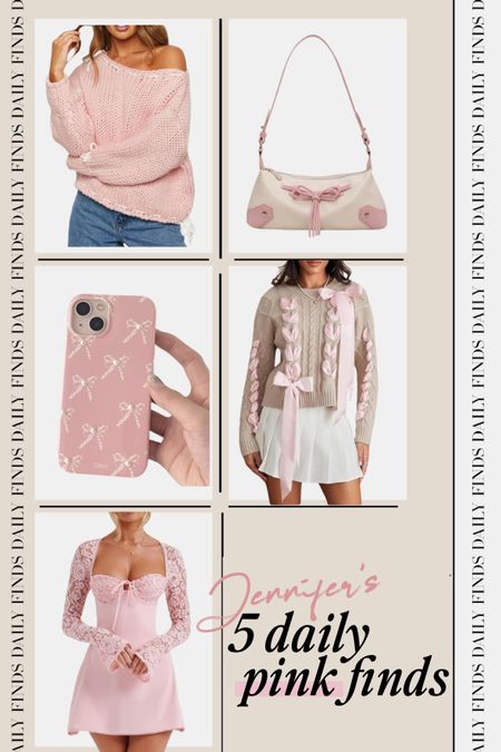 Daily 5 finds 💕 Amazon favorites

Amazon pink finds, Amazon fashion, bow case, coquette style, pink dress, Amazon home finds 

#LTKfindsunder100 #LTKstyletip #LTKfindsunder50
