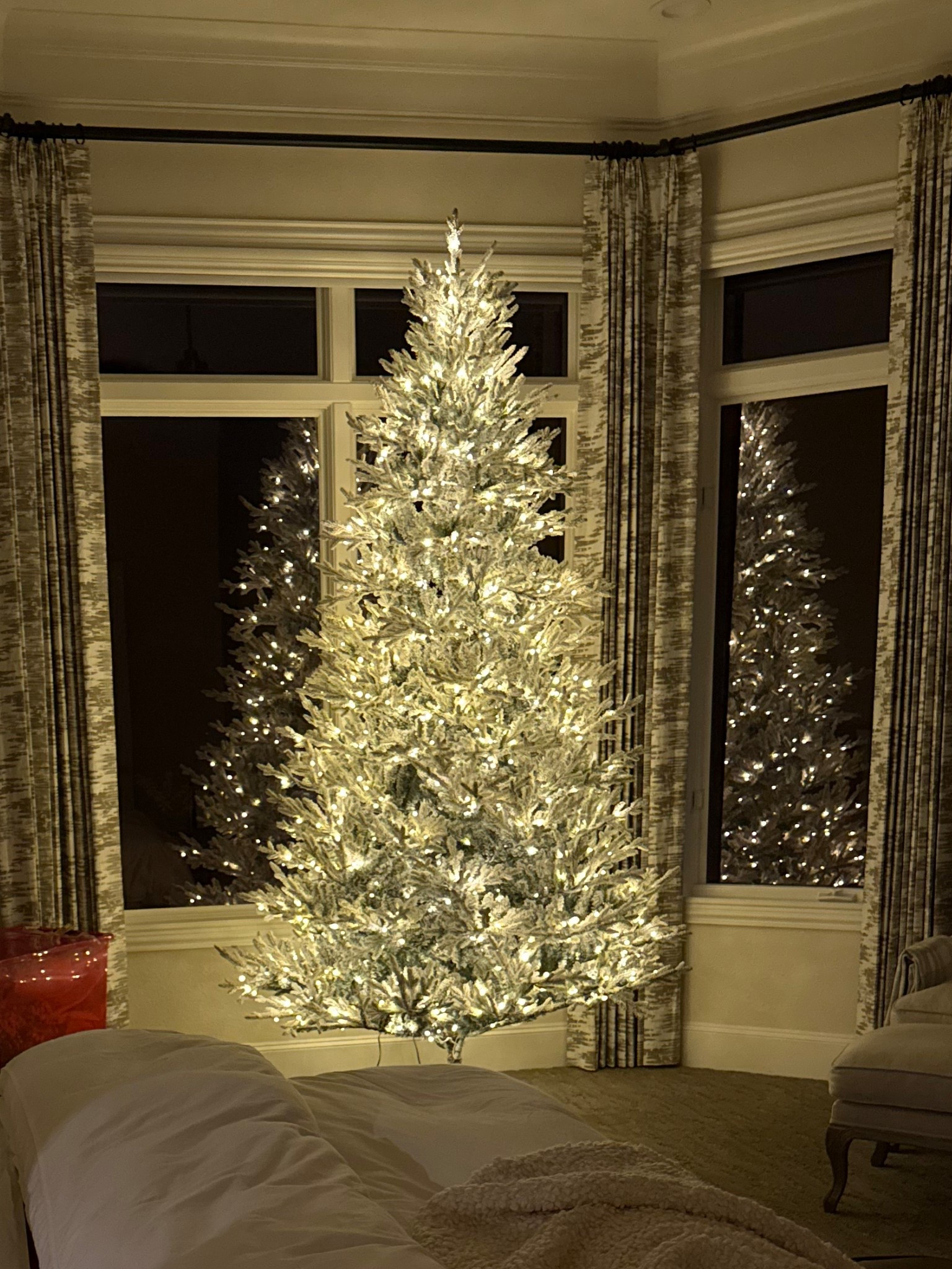 The best Christmas tree. And wildly affordable! 

the home depot artificial Christmas trees are fully stocked.  I just ordered a 15’ one for my entryway. I have 2 already and I love them bc when you assemble them they automatically plug in, they’re pre lit with LED lights (multi color or white settings) that run off remote, come in slim or full and you can get them flocked or not.  Best part is you don’t have to straighten the branches.  I’ll find a pic of mine from last year so you can see it.  Hold 

#LTKHome #LTKSeasonal #LTKSaleAlert