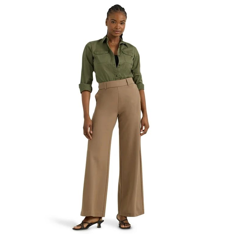 Lee® Women's Pull-On Comfort Waist A-Line Knit Pant | Walmart (US)