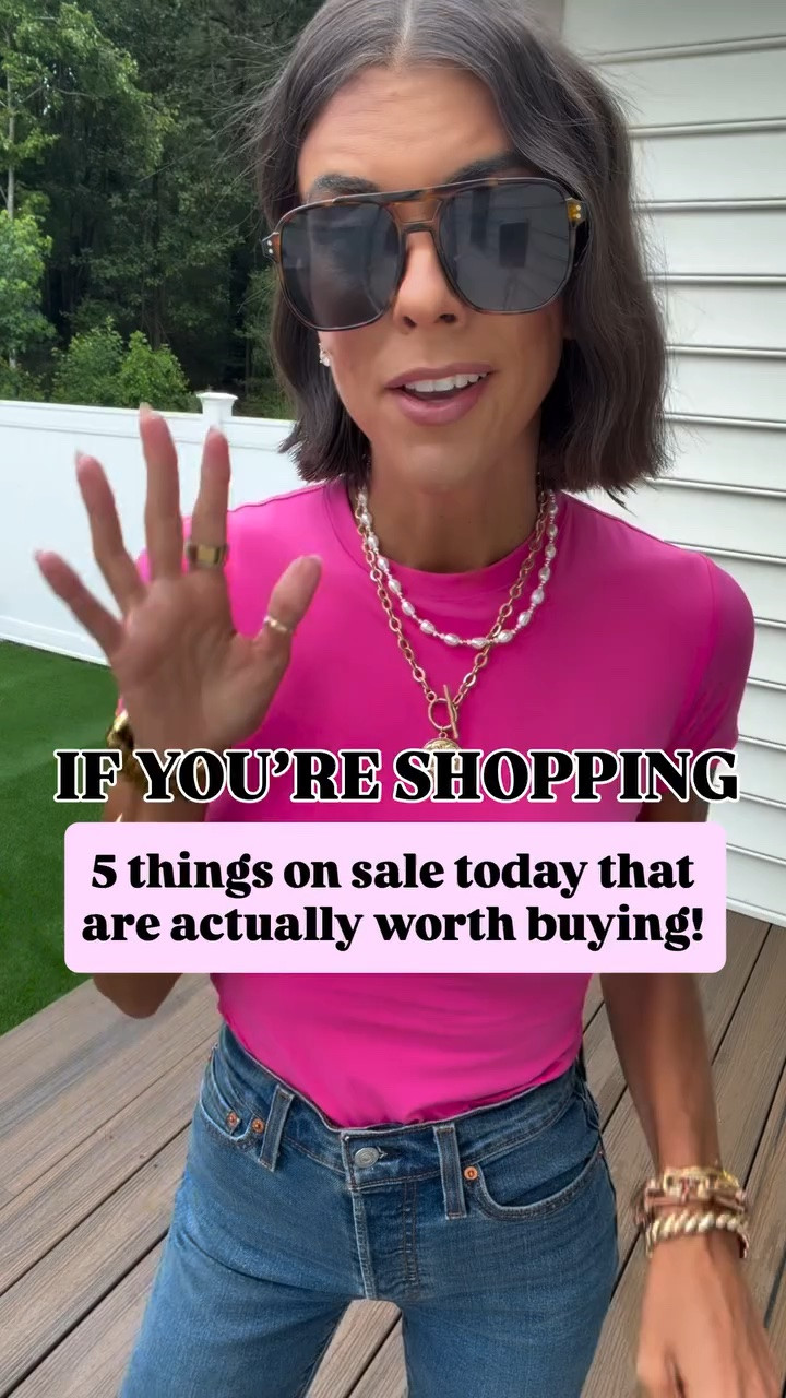 5 things worth grabbing today! I’m 5’5 and in size small in bra and pink tee, and I size up one in Levi jeans to a 26. Have a blessed day!

#LTKdayinmylife #LTKgrwm #LTKmomlife