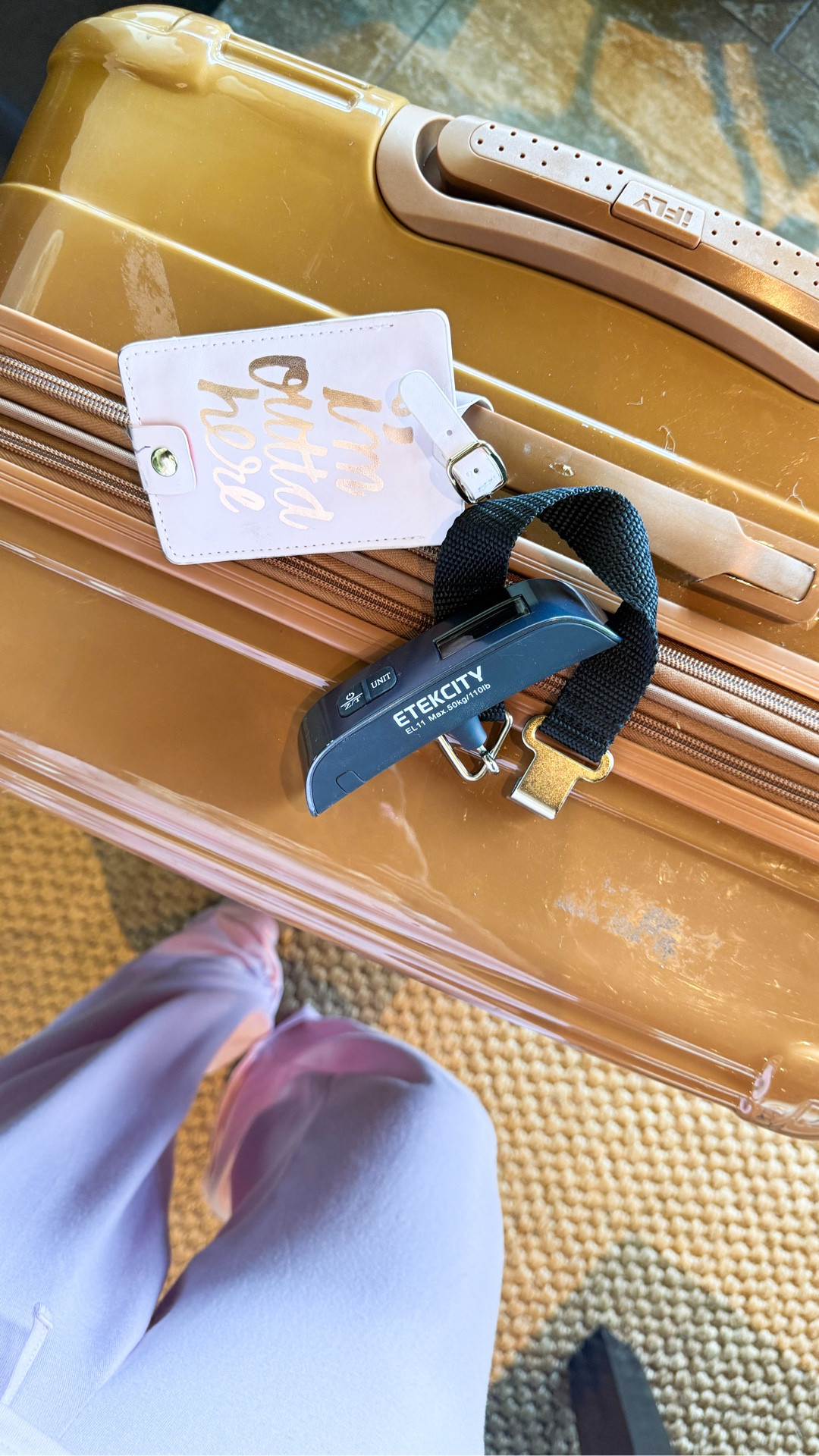 Never traveling without this gadget ever again!! luggage scale to make sure you’re not an overpacked like me 😂 • 

#LTKTravel #LTKdayinmylife #LTKgrwm