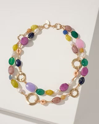 Multicolor Double Strand Necklace | Chico's
