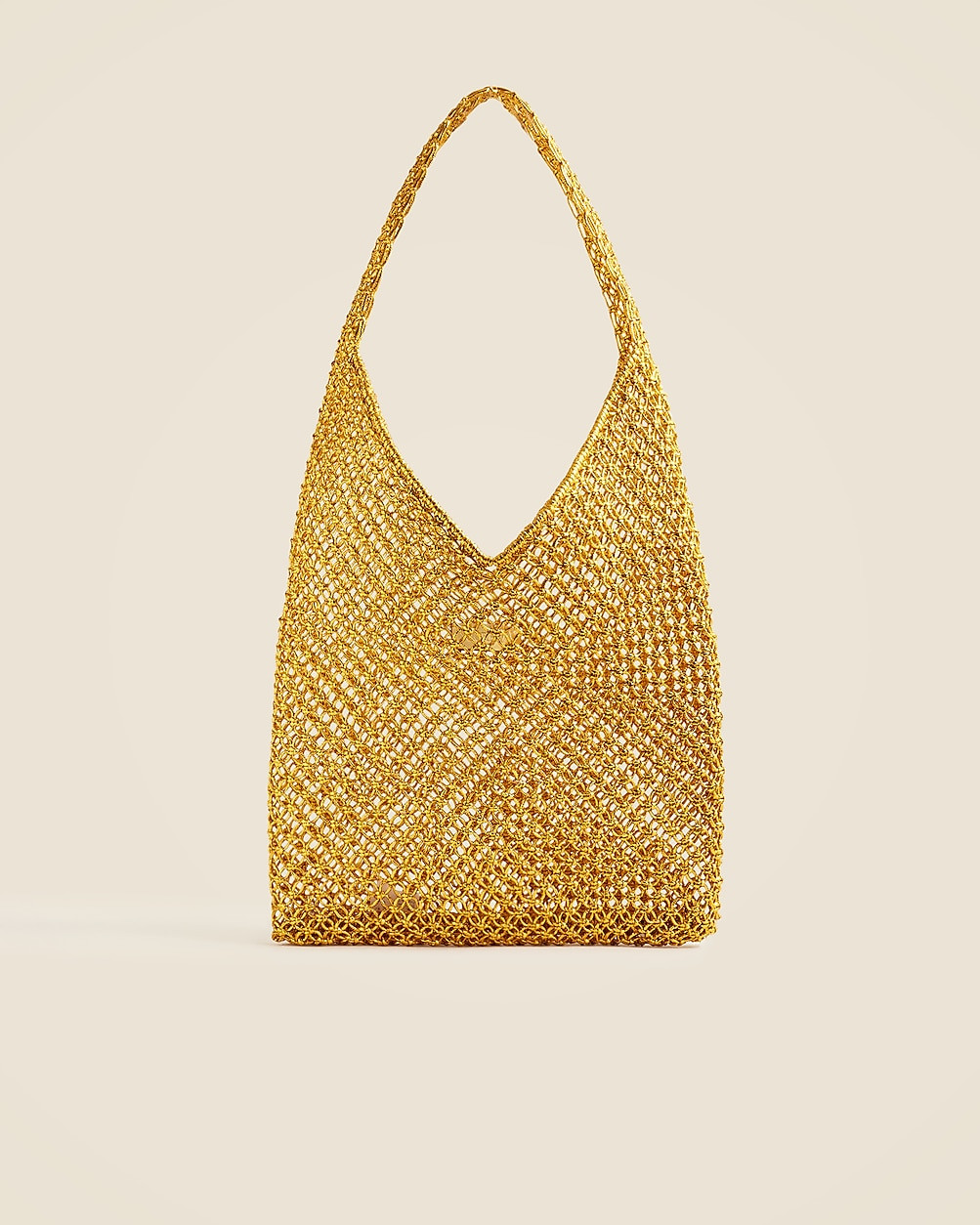 Handwoven metallic shoulder tote with Lurex® metallic threads | J. Crew US