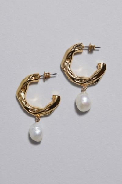 Freshwater Pearl Hoop Earrings | H&M (UK, MY, IN, SG, PH, TW, HK)