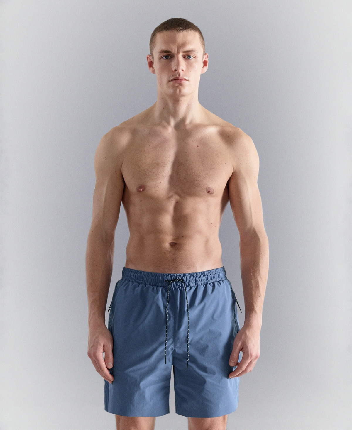 Mango Men's Zip Pockets Swimsuit - China Blue | Macy's