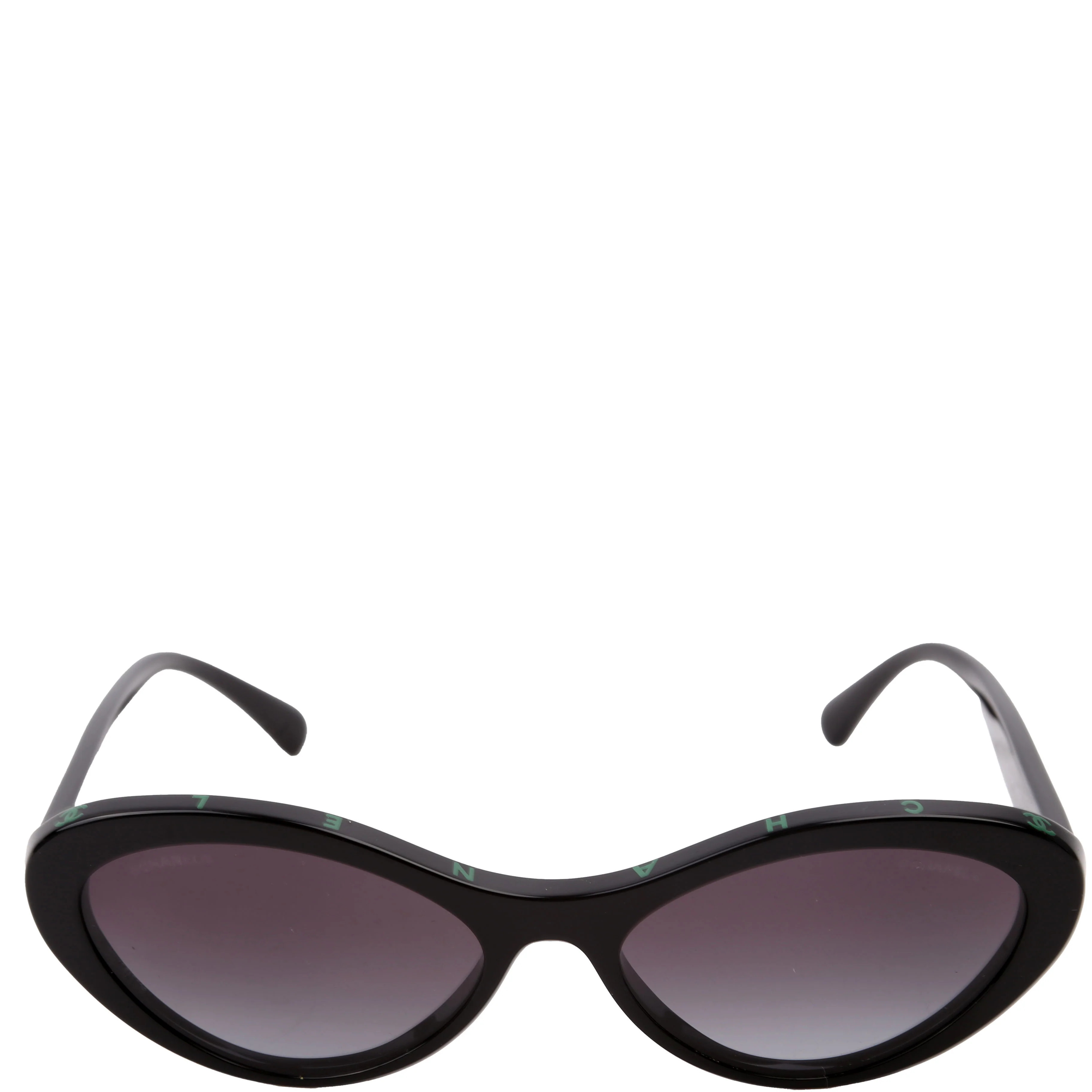 5416 Oval Acetate Polarized Sunglasses Black | Keeks Designer Handbags
